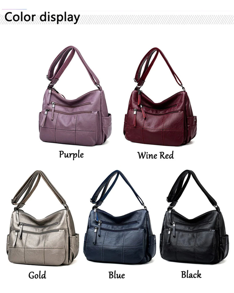 Luxury Designer Solid Color Crossbody – Multifunctional Elegance