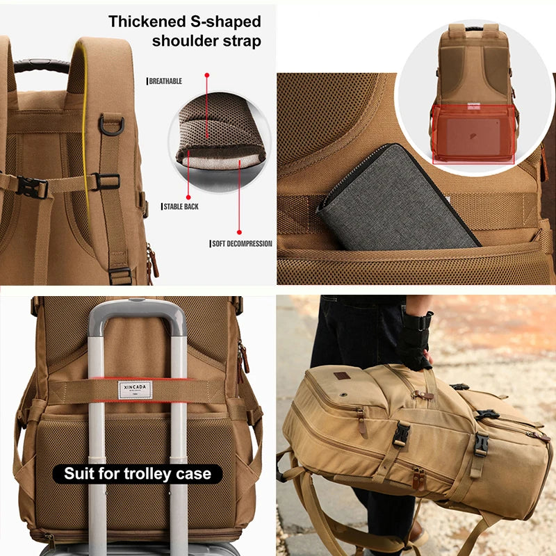 Large Capacity Men Backpack Outdoor, luggage, travel trekking camping mountaineering