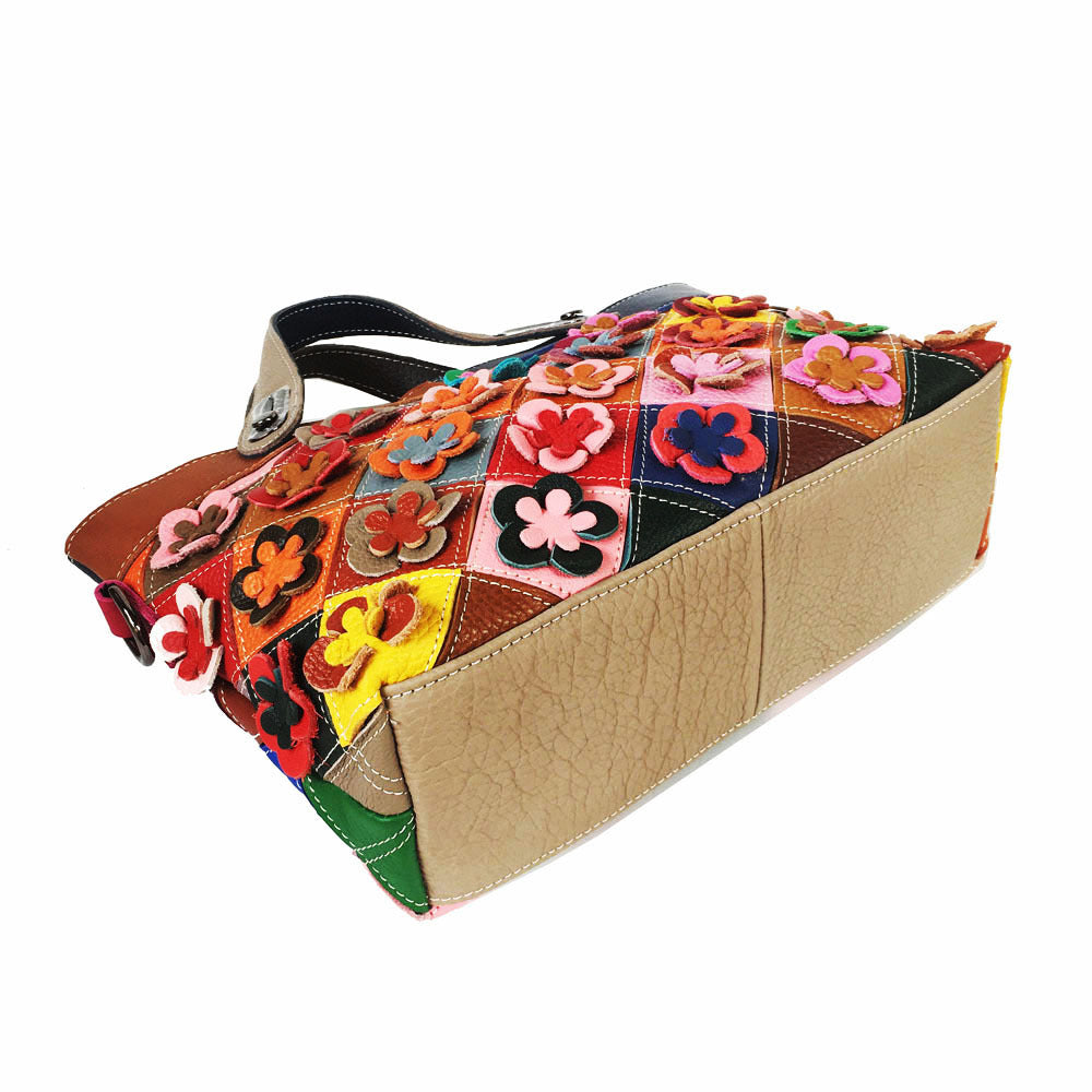 Multi-color Genuine Leather Handbag Fashion Big Capacity Quality Leather Stylish Work