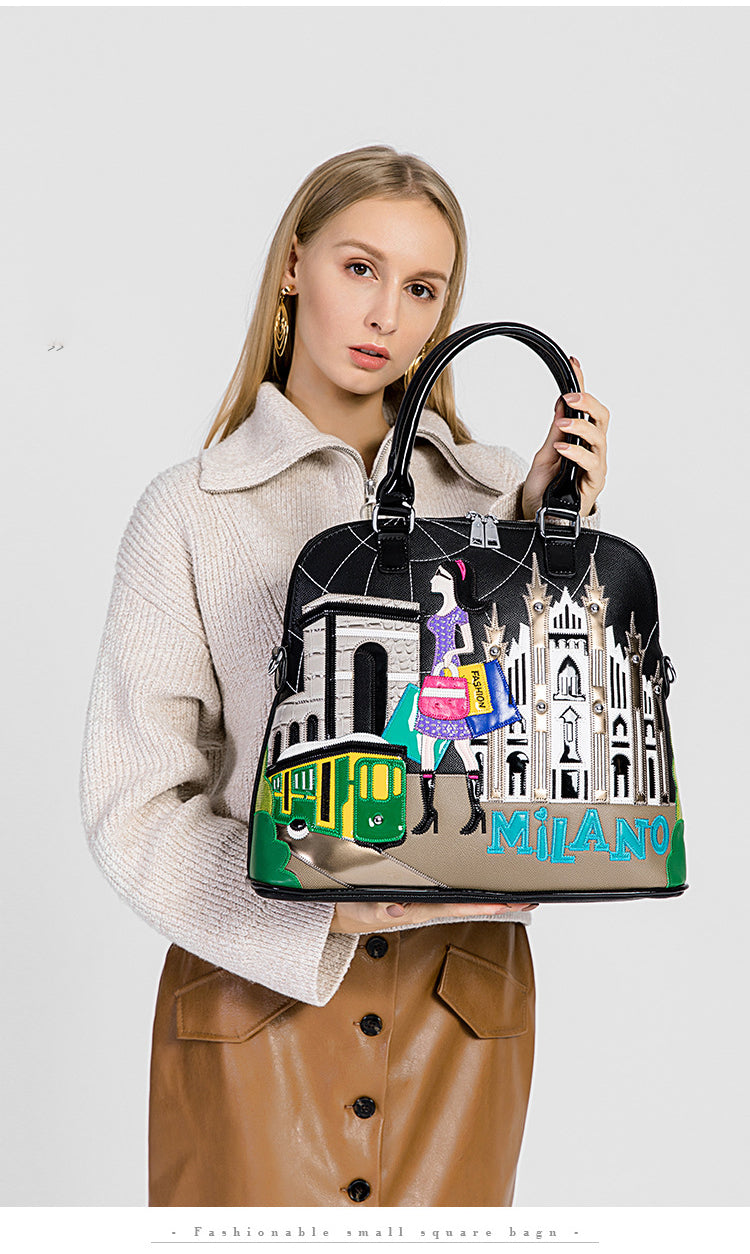 Large Capacity Women Pu Leather Handbag Fashion Purse/backpack Shoulder very High Quality (few left)