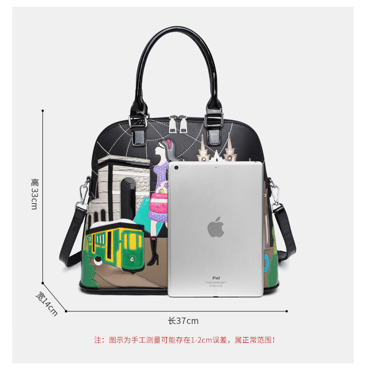 Large Capacity Women Pu Leather Handbag Fashion Purse/backpack Shoulder very High Quality (few left)