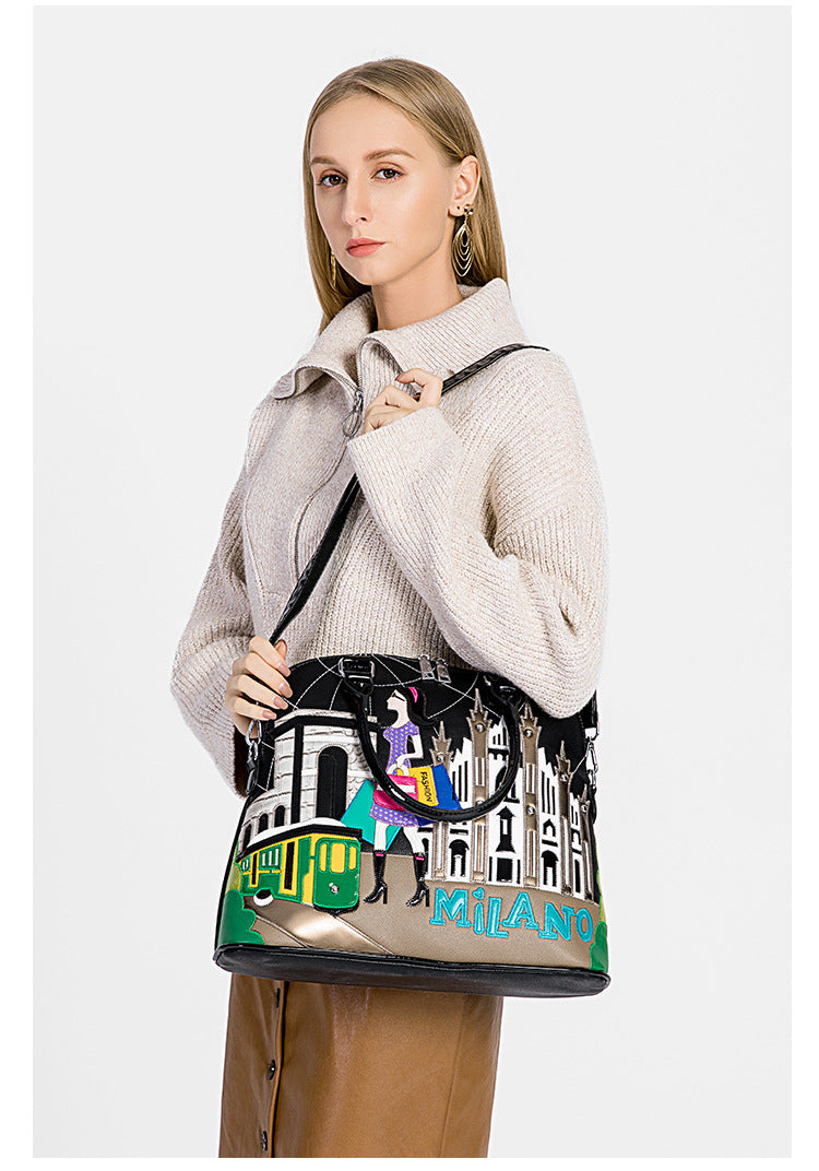 Large Capacity Women Pu Leather Handbag Fashion Purse/backpack Shoulder very High Quality (few left)