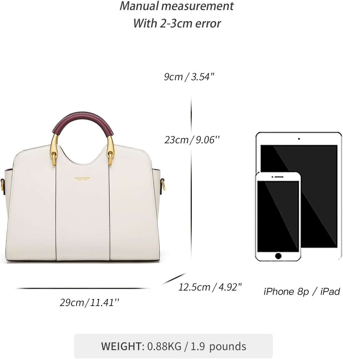 Satchel Bag for Women Fashion Leather Ladies Top Handle Tote Shoulder Bag Purses and Handbags