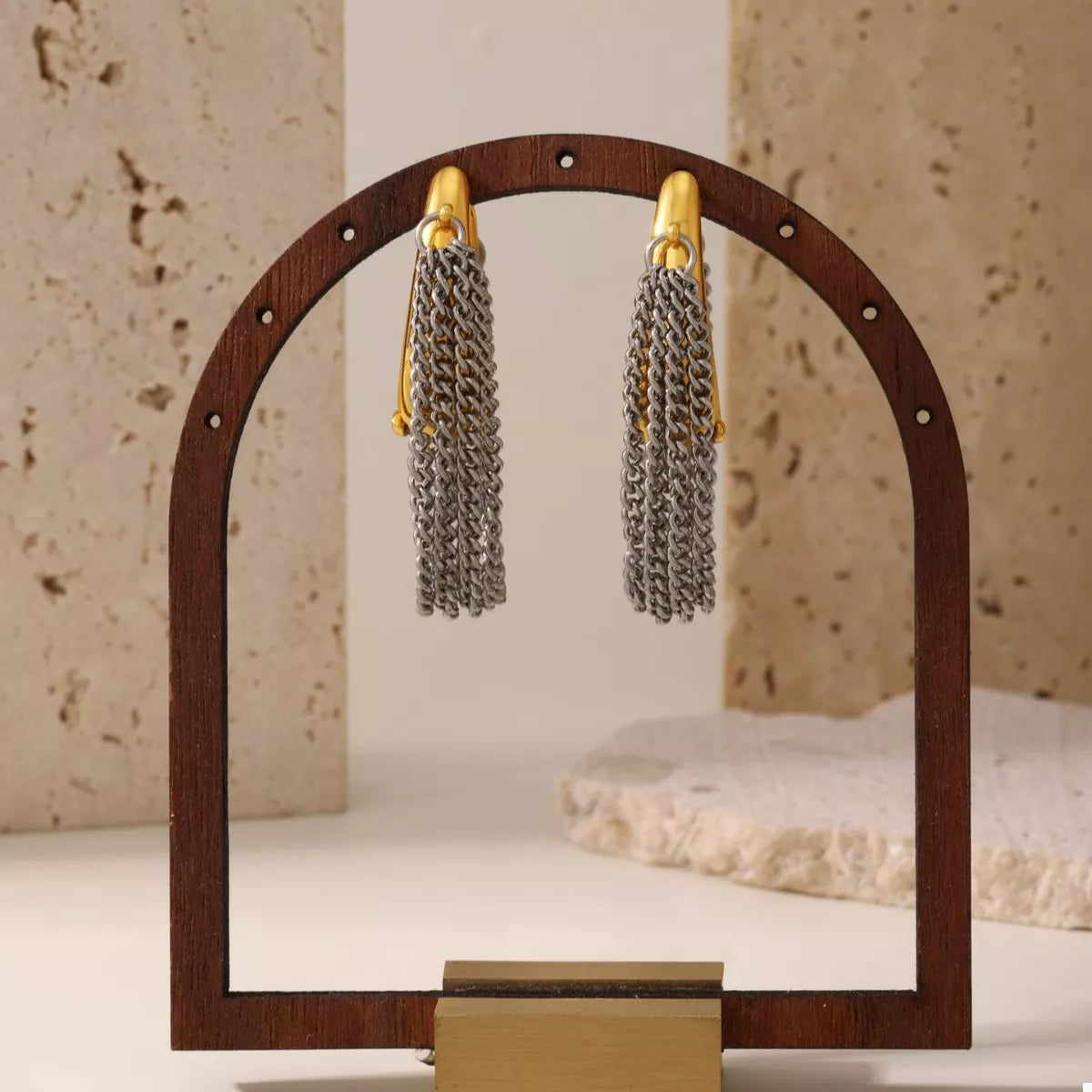 Chunky Chain Hoop Earrings