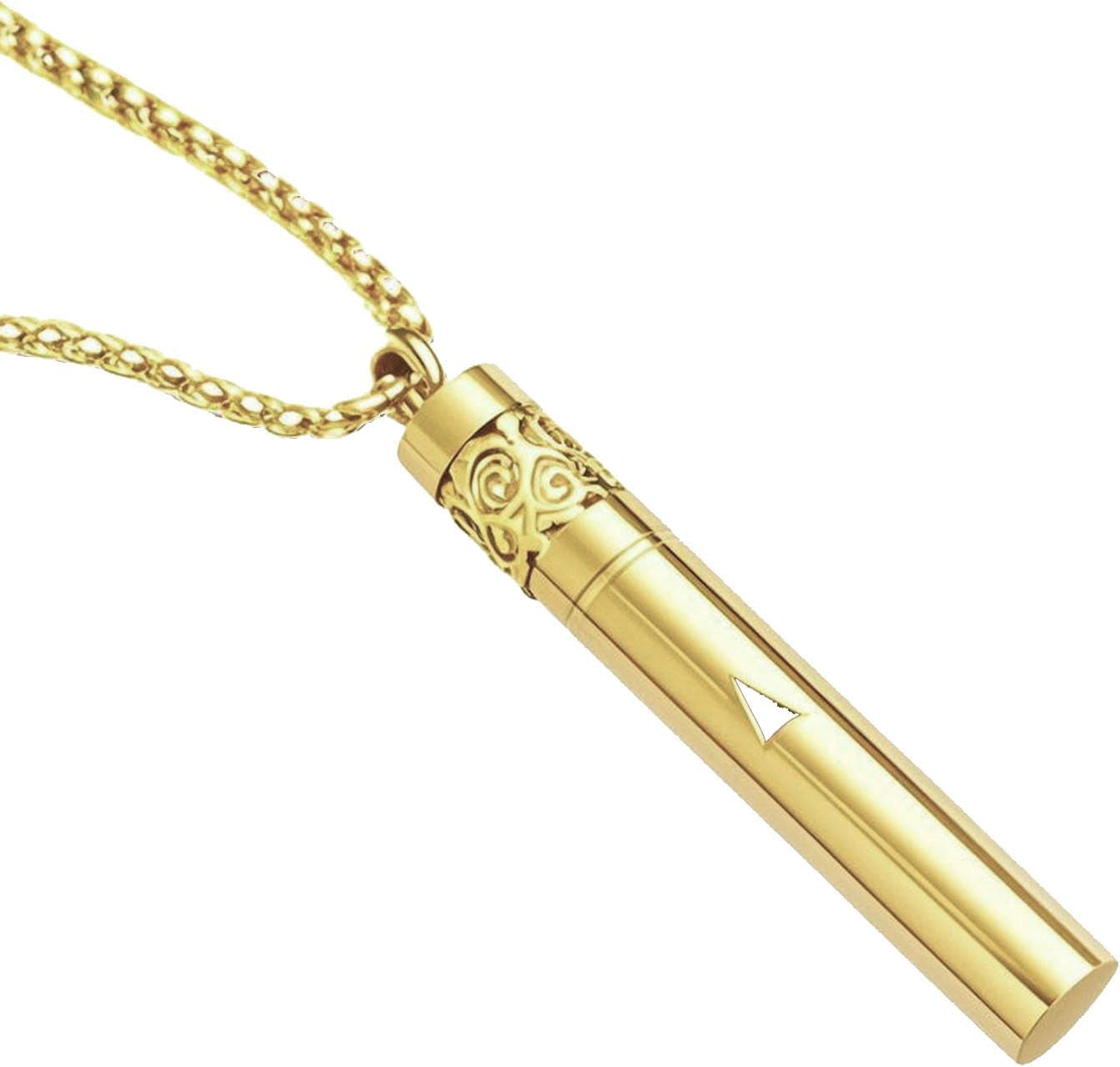 Stainless Steel Mindfulness Breathing Necklace for Anxiety Original Upgrades Breathlink with Essential Oil Diffuser Multifunctional Jewelry