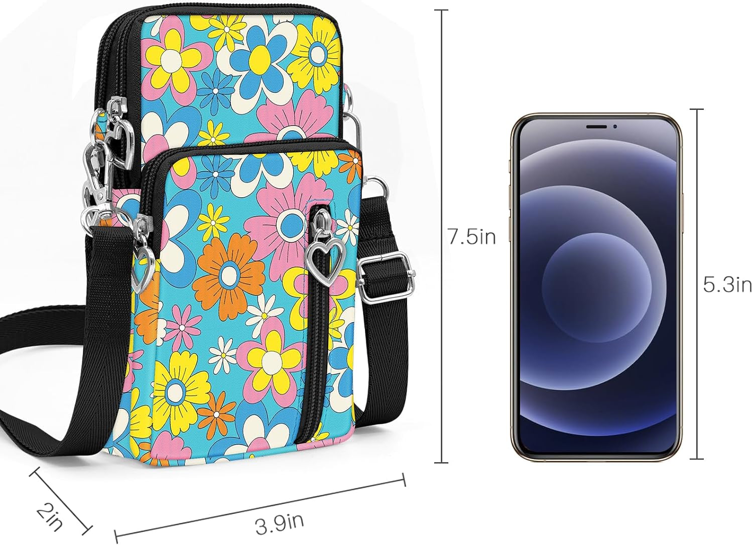 Lightweight Small Crossbody Bags Cell Phone Purses Travel Pouch Shoulder Bag for Women