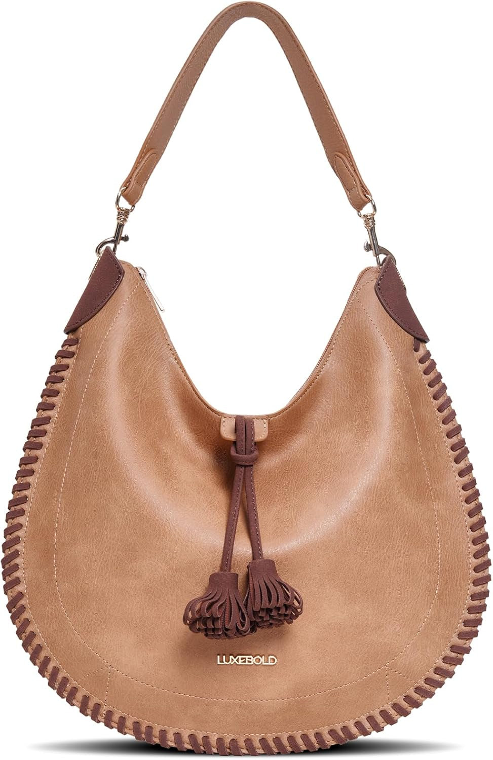 Hobo Bag for Women Western Crossbody Purses Woven Shoulder Handbags with Tassel