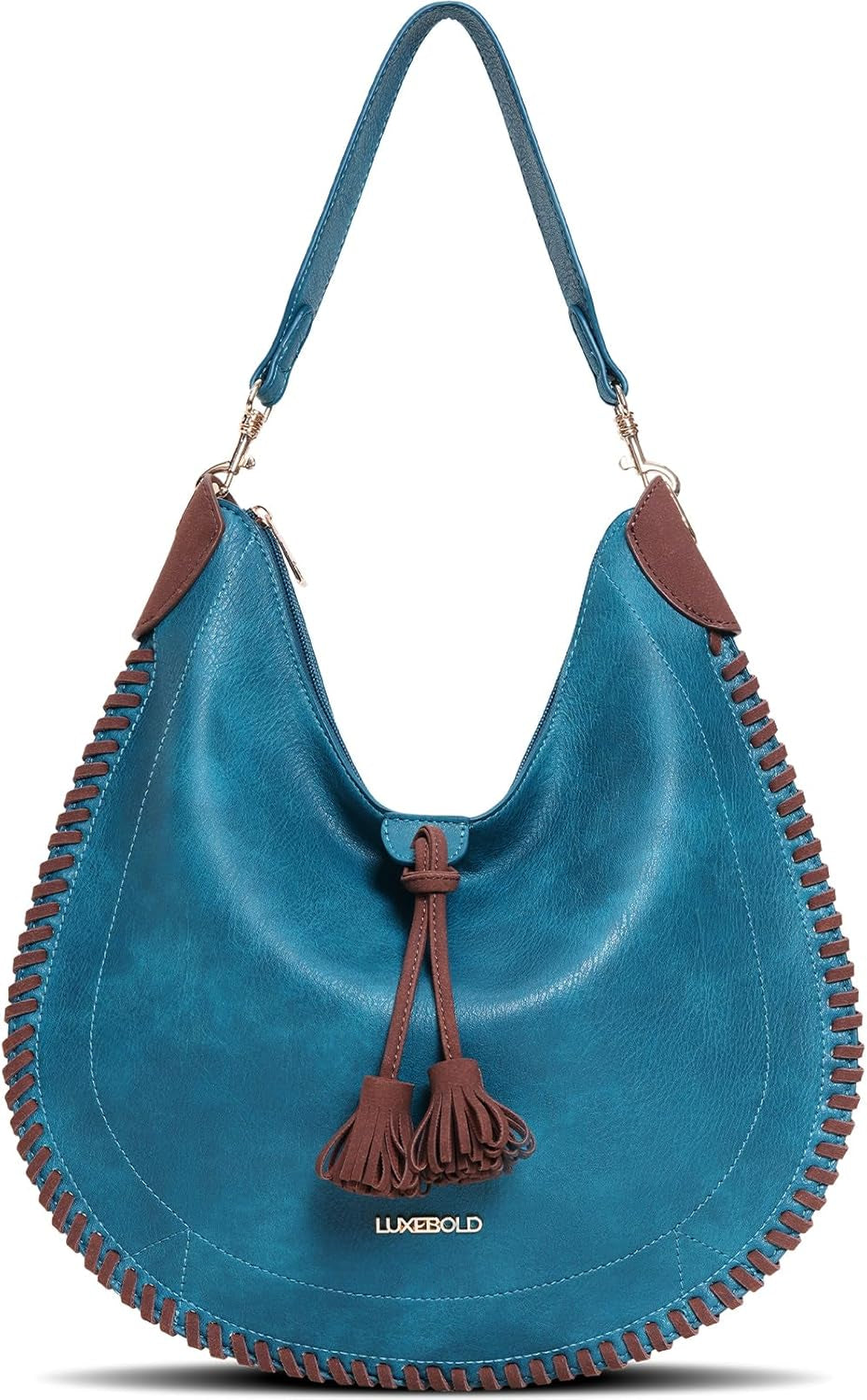 Hobo Bag for Women Western Crossbody Purses Woven Shoulder Handbags with Tassel