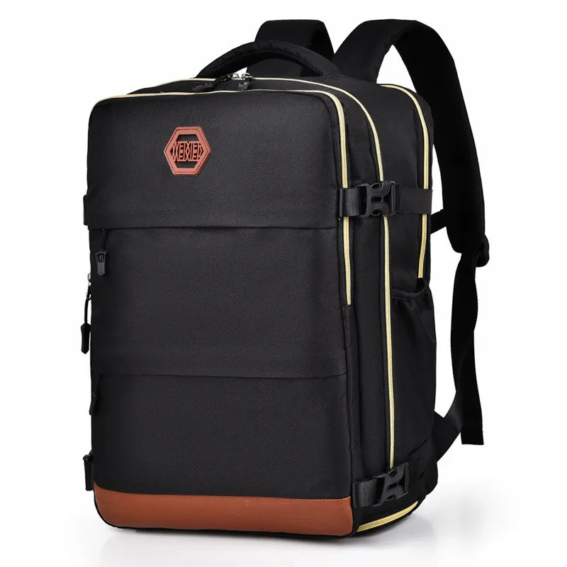 Color Block Multi-Pockets Backpack Bag