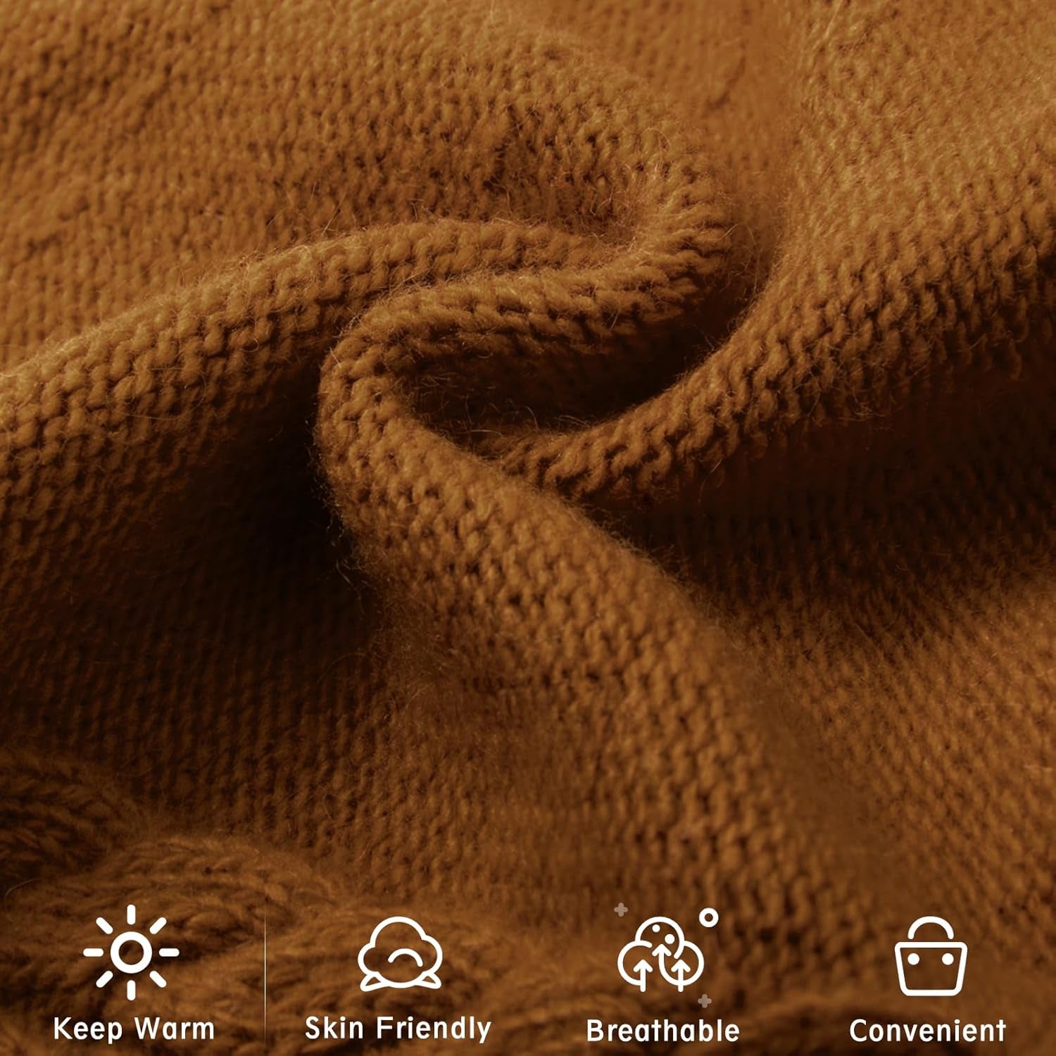 Knit Slouchy Beanie Hats for Women Cashmere Ski Cap Knitted Wool Soft Warm Winter Hat