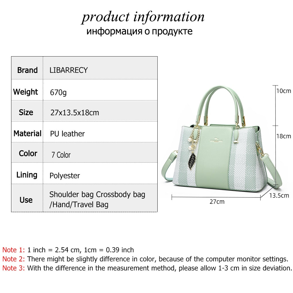 Multifunctional High Quality Leather Shoulder Bag Tassel Crossbody