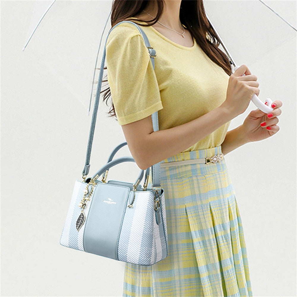 Multifunctional High Quality Leather Shoulder Bag Tassel Crossbody