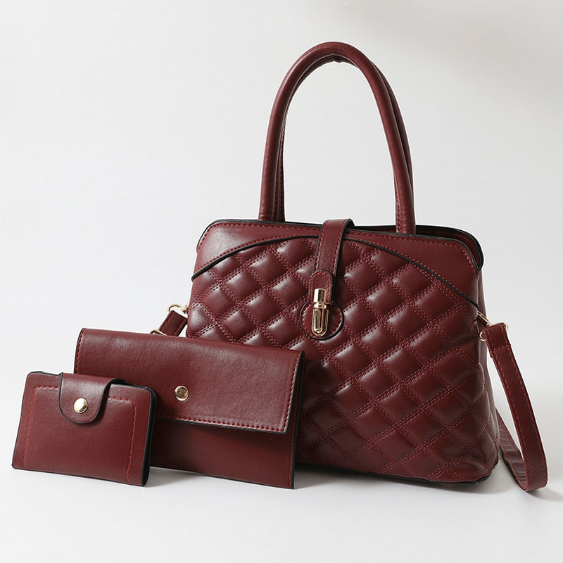 Multifunctional High-Quality Leather Handbag