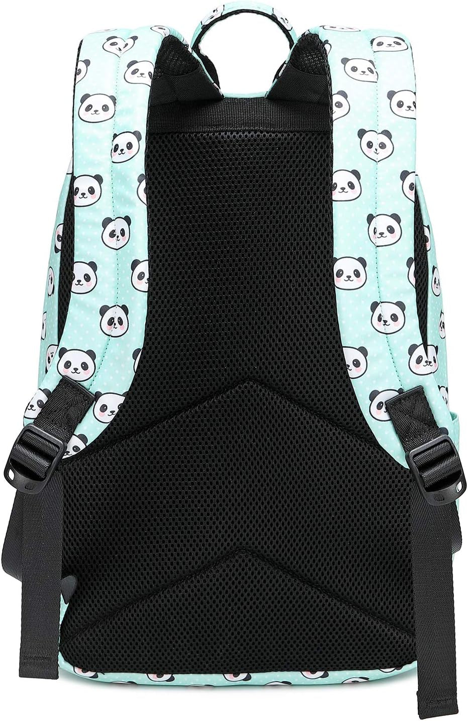Lightweight Cute Panda Backpacks for Girls School Backpacks with Lunch Bag (3Pc Panda Teal)