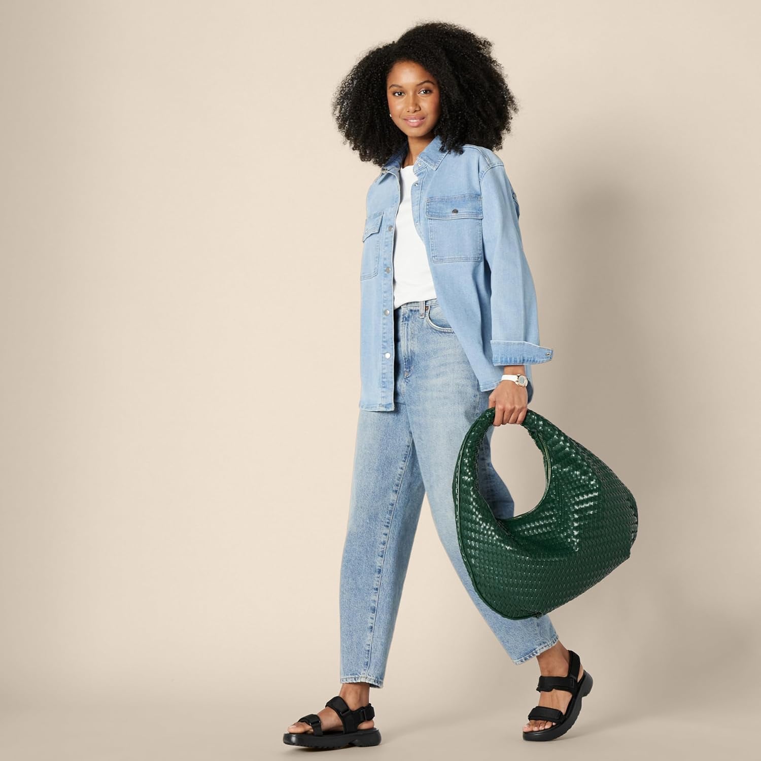 Women'S Woven Shoulder Bag