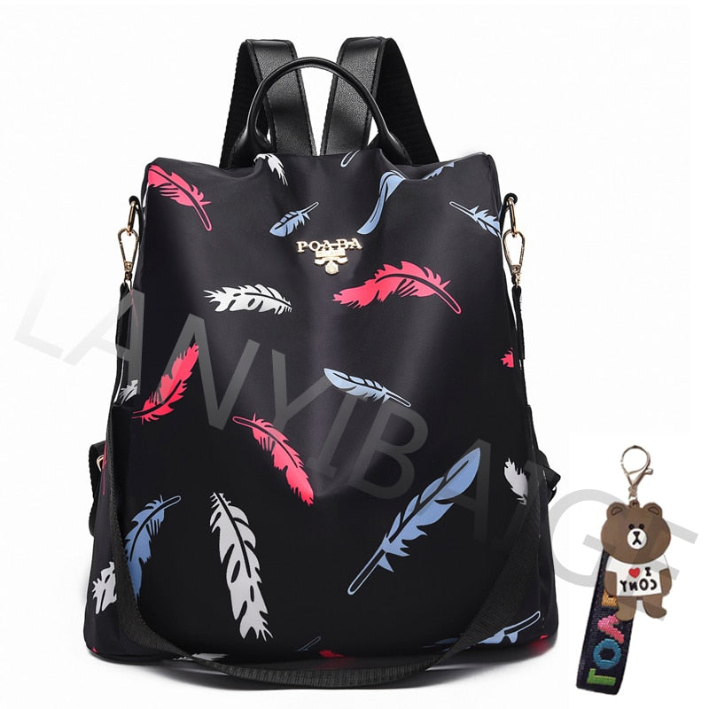 Fashion Backpack Women Oxford Cloth Shoulder Bag