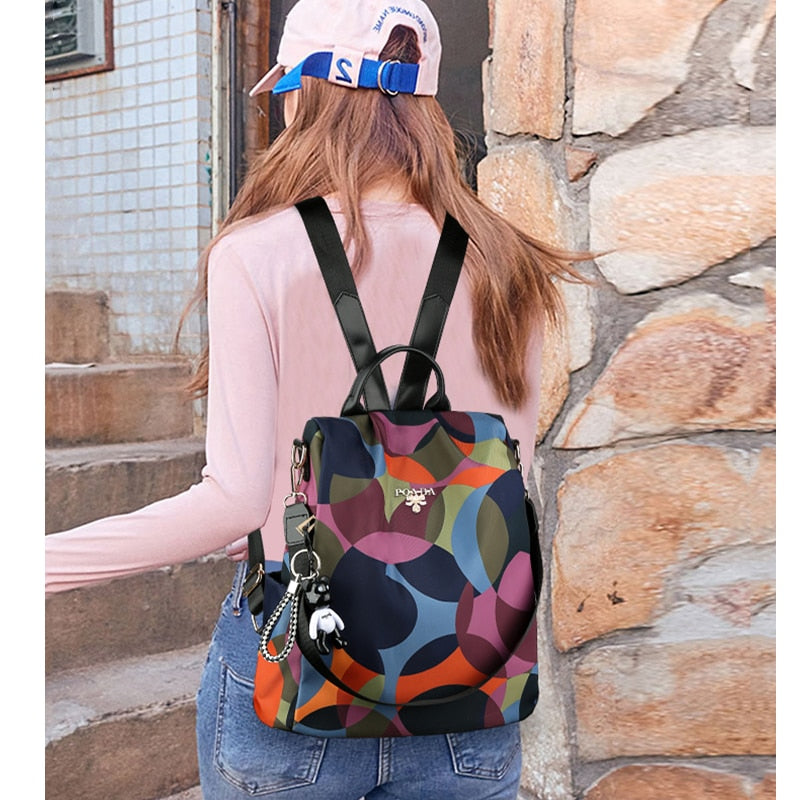 Fashion Backpack Women Oxford Cloth Shoulder Bag