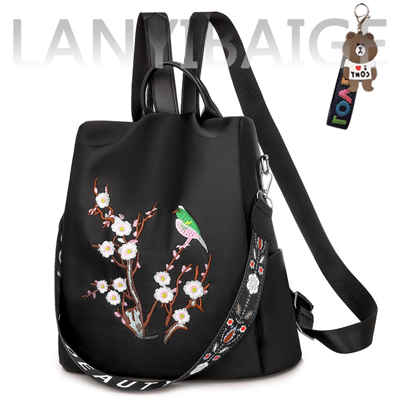 Fashion Backpack Women Oxford Cloth Shoulder Bag