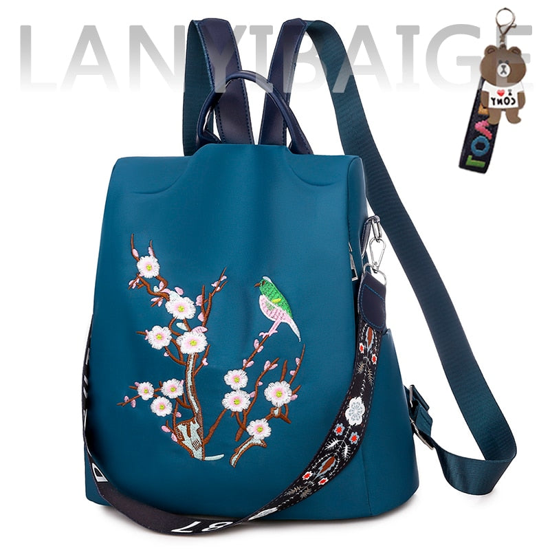 Fashion Backpack Women Oxford Cloth Shoulder Bag