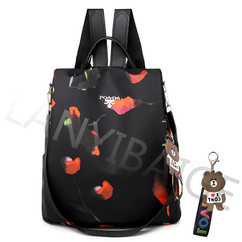 Fashion Backpack Women Oxford Cloth Shoulder Bag