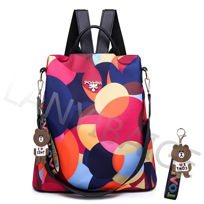 Fashion Backpack Women Oxford Cloth Shoulder Bag