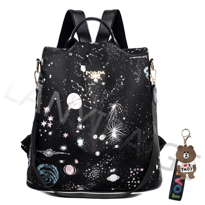 Fashion Backpack Women Oxford Cloth Shoulder Bag
