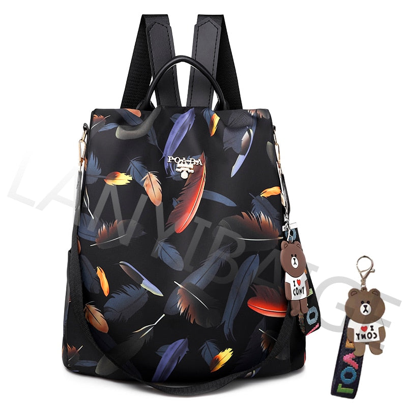 Fashion Backpack Women Oxford Cloth Shoulder Bag