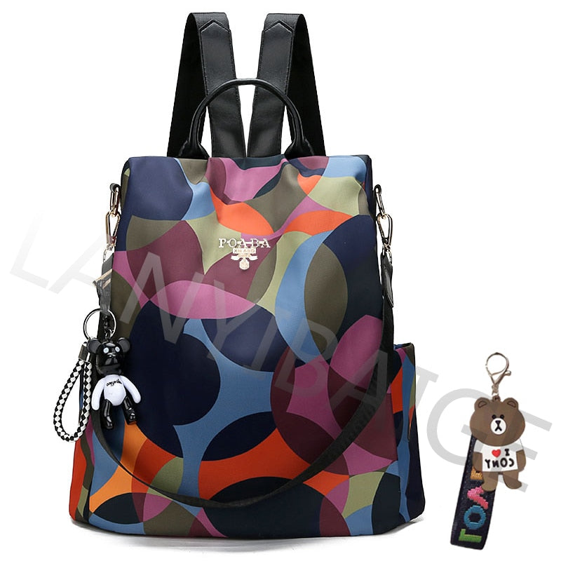 Fashion Backpack Women Oxford Cloth Shoulder Bag