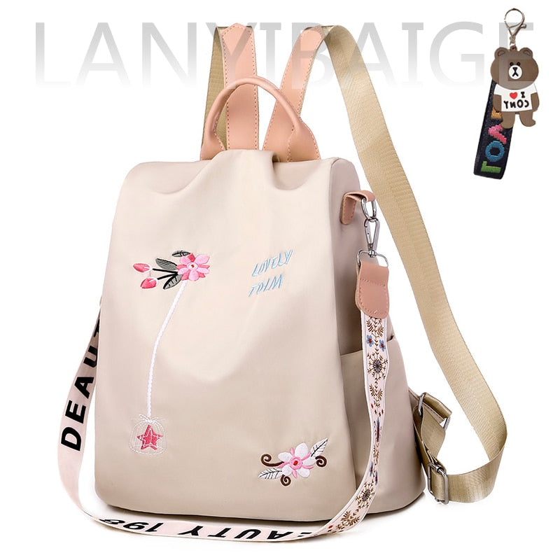 Fashion Backpack Women Oxford Cloth Shoulder Bag