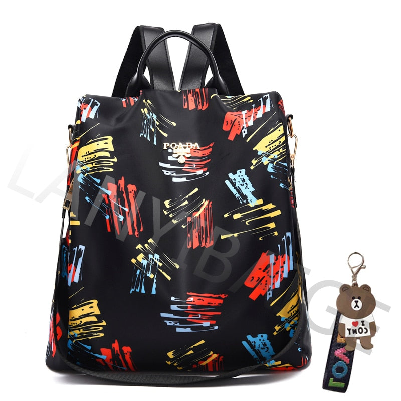 Fashion Backpack Women Oxford Cloth Shoulder Bag