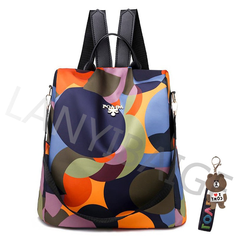 Fashion Backpack Women Oxford Cloth Shoulder Bag