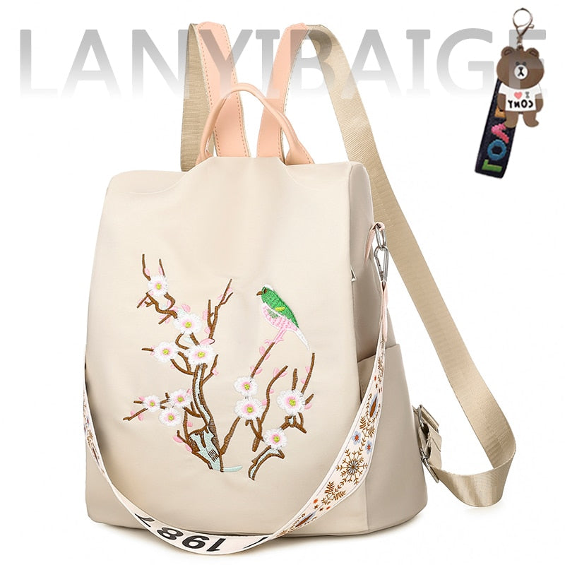 Fashion Backpack Women Oxford Cloth Shoulder Bag