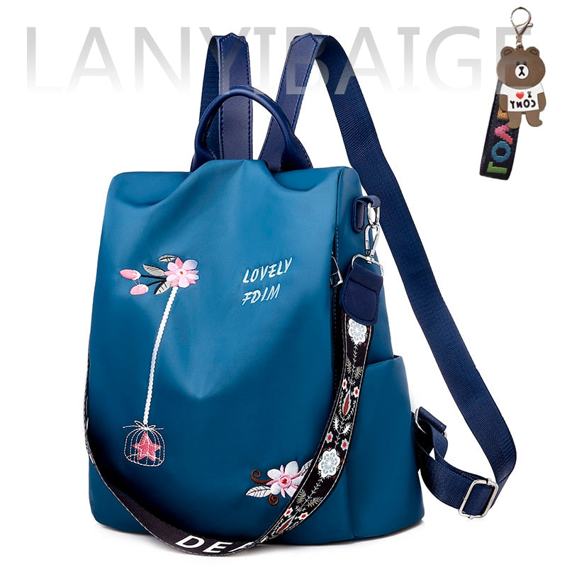 Fashion Backpack Women Oxford Cloth Shoulder Bag