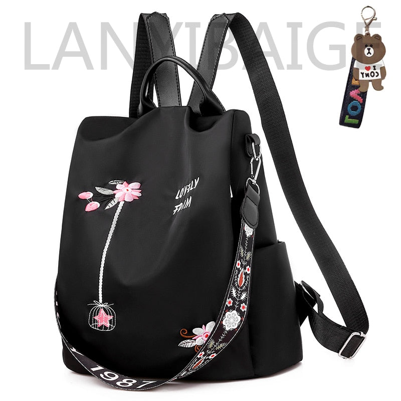 Fashion Backpack Women Oxford Cloth Shoulder Bag