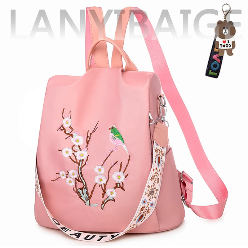 Fashion Backpack Women Oxford Cloth Shoulder Bag