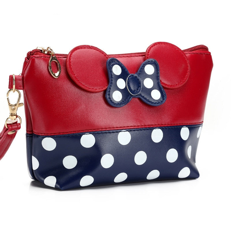Disney Women Mickey girl bag handbag Crossbody Polka Dot Bow