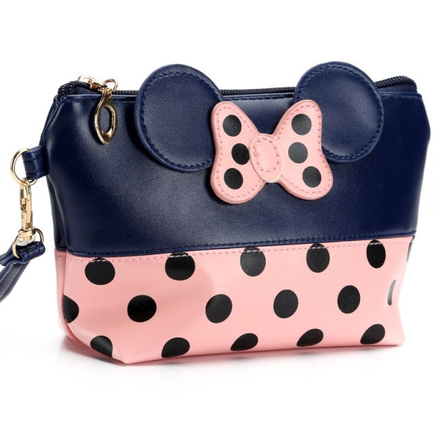 Disney Women Mickey girl bag handbag Crossbody Polka Dot Bow