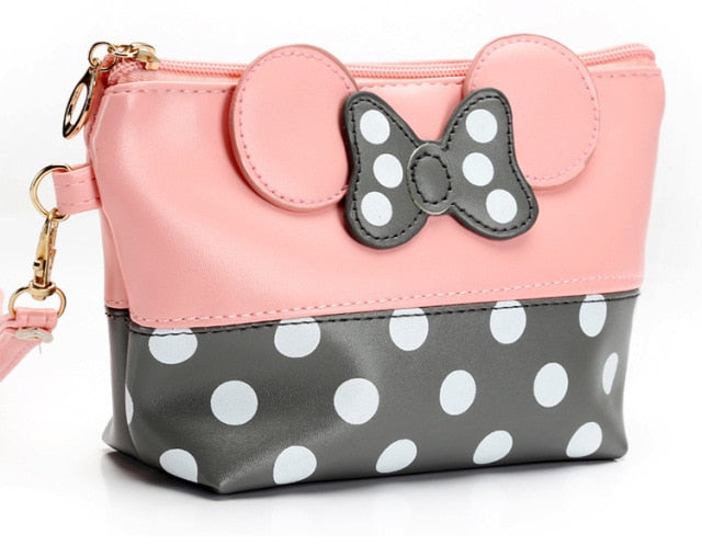 Disney Women Mickey girl bag handbag Crossbody Polka Dot Bow