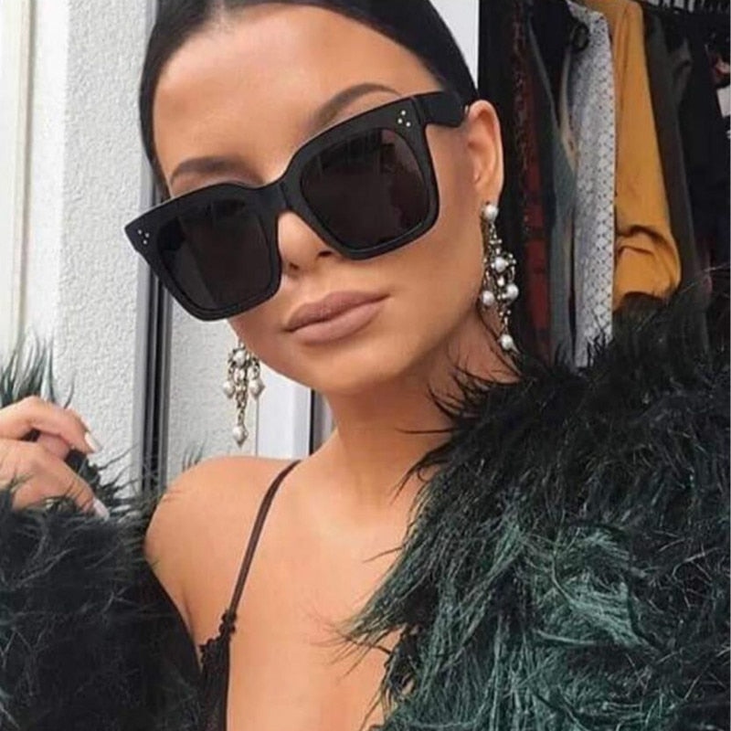 Square Sunglasses Women Large Frame