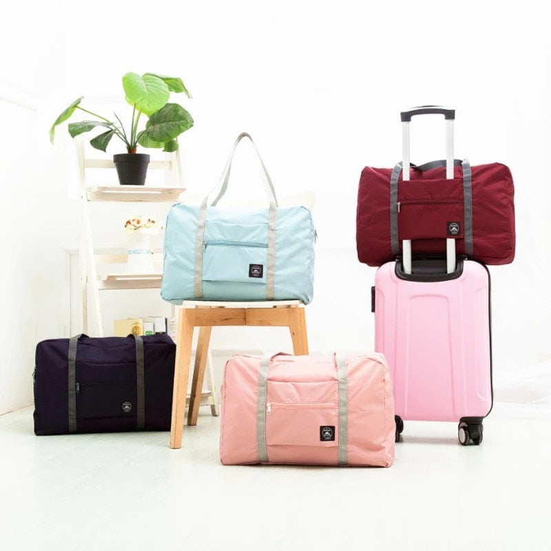 Portable Waterproof Luggage Travel Bag With Foldable Duffle Bag Organizers