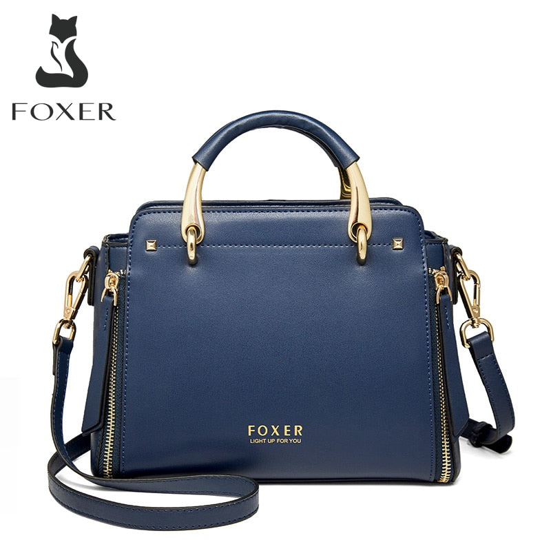 FOXER Women Crossbody Shoulder Bags Female Split Leather