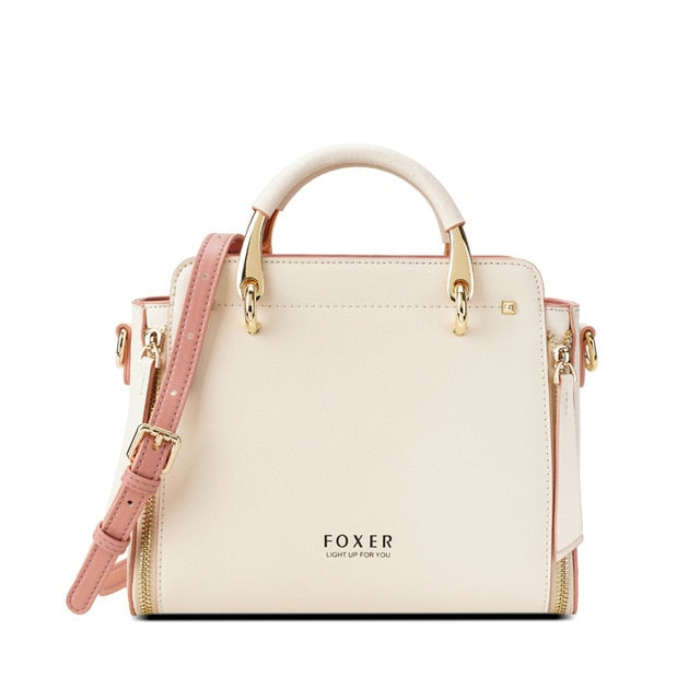 FOXER Women Crossbody Shoulder Bags Female Split Leather