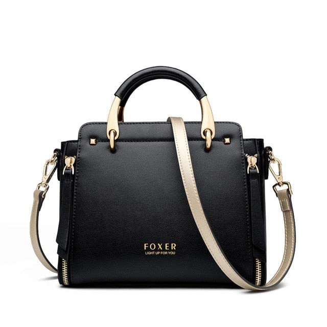 FOXER Women Crossbody Shoulder Bags Female Split Leather