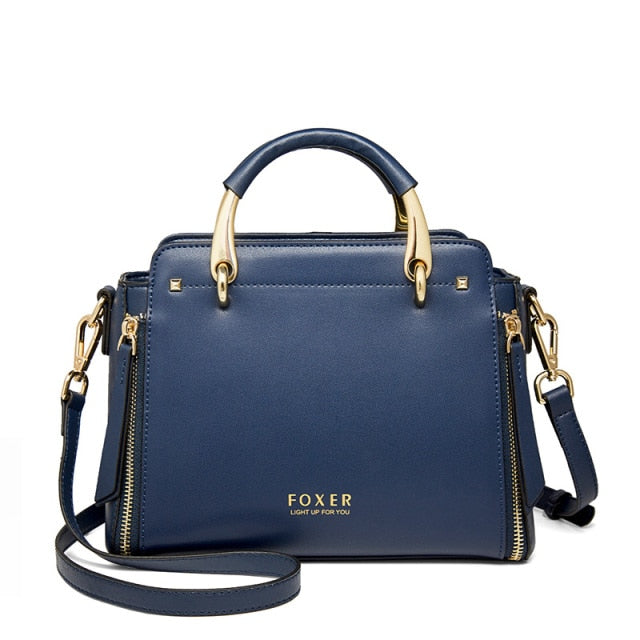 FOXER Women Crossbody Shoulder Bags Female Split Leather