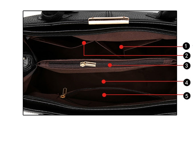 women's handbags Luxury ladies' leather handbag