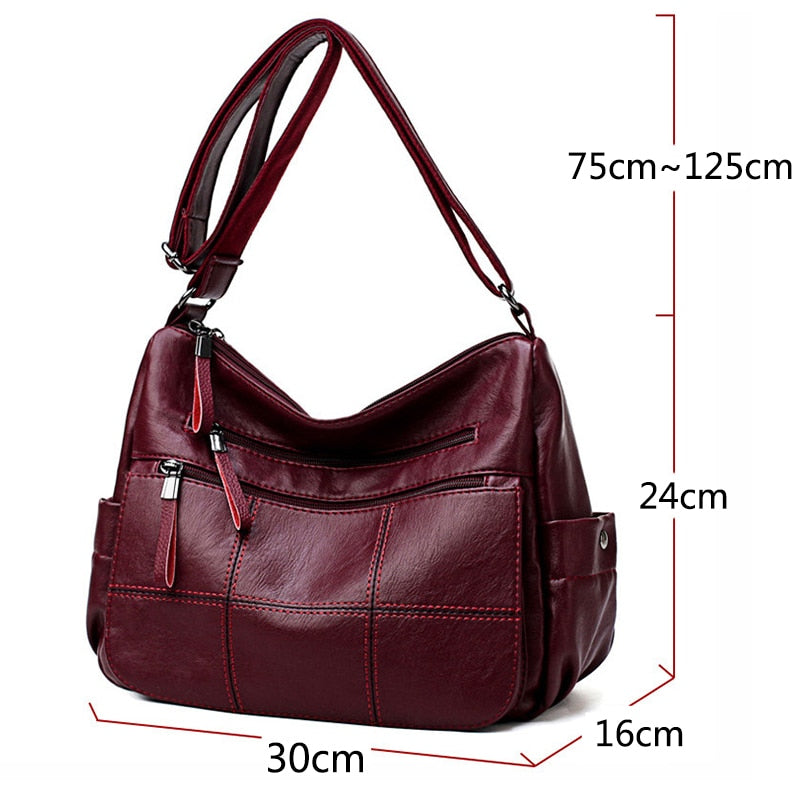 Designer Luxury Ladies Handbag  Crossbody  Soft Leather Shoulder