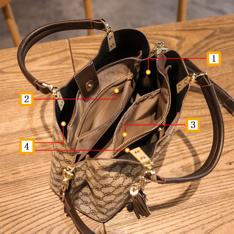 New Luxury Designer Crossbody Leather Vintage