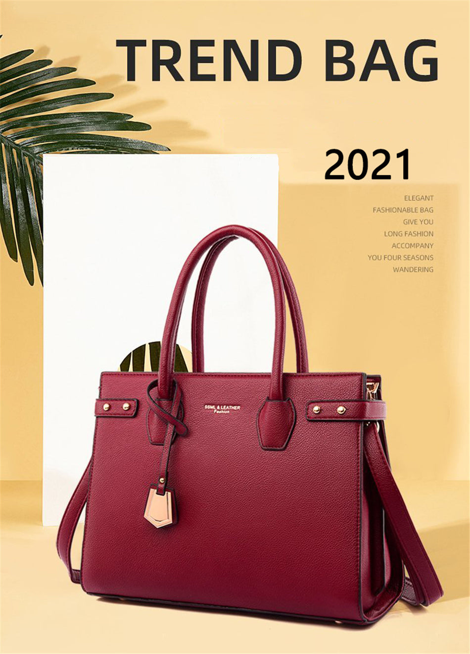 Shoulder Bags High Capacity Leather Tote Bag