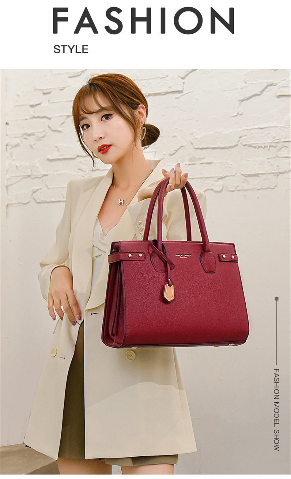 Shoulder Bags High Capacity Leather Tote Bag