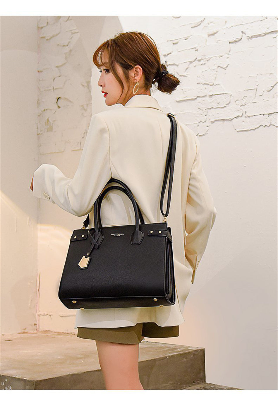 Shoulder Bags High Capacity Leather Tote Bag